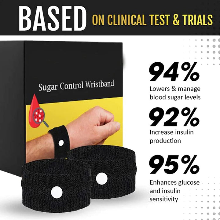 Sugar Control Wristband (Black Color)