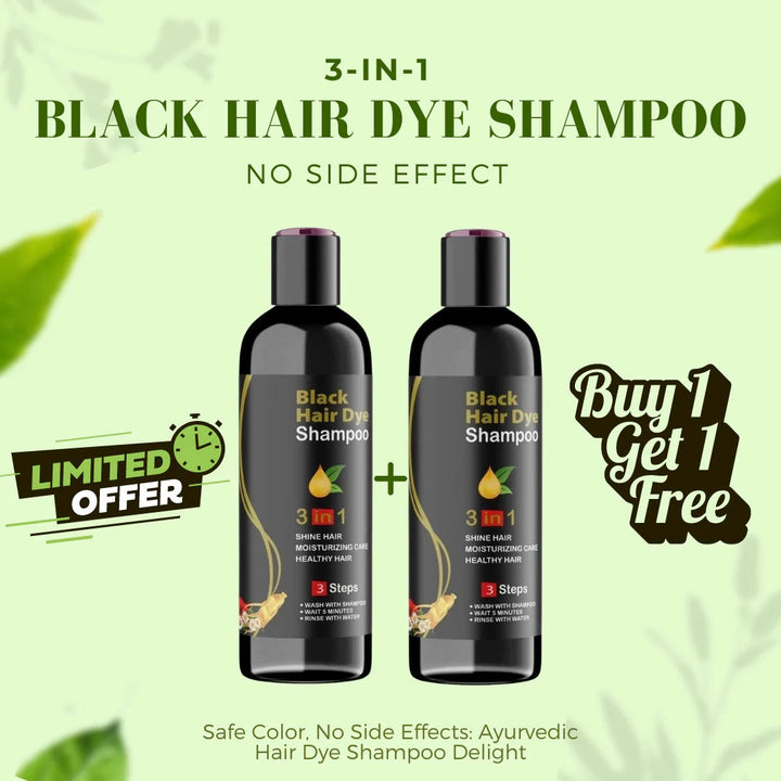 BLOSDREAM Black Hair Shampoo 3 in 1-100ml (Pack of 2)